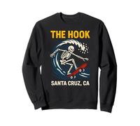 Santa Cruz The Hook Vintage Uomo Surf Skateboard Felpa