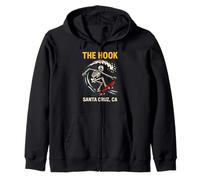 Santa Cruz The Hook Vintage Uomo Surf Skateboard Felpa con Cappuccio