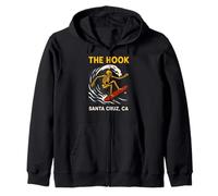 Santa Cruz The Hook Vintage Uomo Surf Skateboard Felpa con Cappuccio
