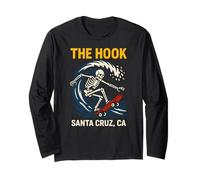 Santa Cruz The Hook Vintage Uomo Surf Skateboard Maglia a Manica