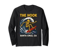 Santa Cruz The Hook Vintage Uomo Surf Skateboard Maglia a Manica