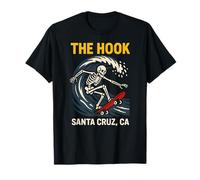 Santa Cruz The Hook Vintage Uomo Surf Skateboard Maglietta