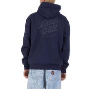 Santa Cruz Tonal Opus Felpa Con Cappuccio Dot Stripe - Blu Notte
