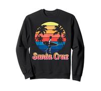 Santa Cruz Vintage Beach Sunset California Summer Santa Cruz Felpa