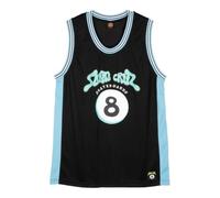 Santa Cruz Winkowski Ocho Mesh Vest 8 Ball Nero Blu Basket Top, Nero , XL