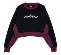 Santa Cruz - Women's Flourish Strip Crew - Maglione 16 nero