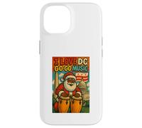 Santa DC Go-Go Music- Abbigliamento urbano per le vacanze Custodia per iPhone 14