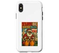Santa DC Go-Go Music- Abbigliamento urbano per le vacanze Custodia per iPhone X/XS
