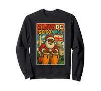 Santa DC Go-Go Music- Abbigliamento Urbano per Le Vacanze Felpa