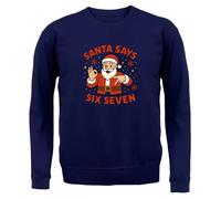 Santa Dice Sei Sette 6-7 - Felpa Per Adulti - Sei Sette Meme Brainrot
