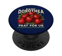 Santa Dorotea patrona cattolica delle mele PopSockets PopGrip Adesivo