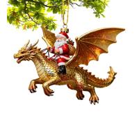 Santa Dragon Riders Collection, 2D Acrylic Riding Santa Claus Collection