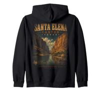 Santa Elena Canyon Texas Big Bend Vintage Deserto Felpa con Cappuccio