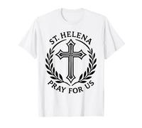 Santa Elena Prega per Noi Croce Religiosa Cattolica Maglietta