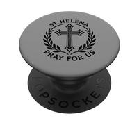 Santa Elena Prega per Noi Croce Religiosa Cattolica PopSockets PopGrip Adesivo