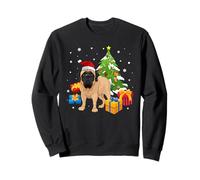 Santa English Mastiff Dog Christmas Tree Gifts Xmas Matching Felpa