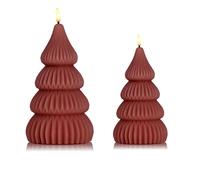 Santa Express Set 2 candele con luce LED Albero di Natale