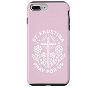 Santa Faustina Prega per Noi Preghiera Cattolica Custodia per iPhone 7 Plus/8 Plus