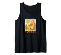 Santa Fe Adobe Tramonto Sud-Ovest Deserto Sunscape Stile Canotta