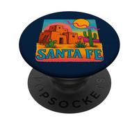 Santa Fe Adobe Tramonto Sud-Ovest Deserto Sunscape Stile PopSockets PopGrip Adesivo