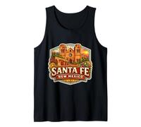 Santa Fe New Mexico Souvenir Città Stato Capitale Vintage Canotta