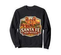Santa Fe New Mexico Souvenir Città Stato Capitale Vintage Felpa