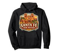 Santa Fe New Mexico Souvenir Città Stato Capitale Vintage Felpa con Cappuccio