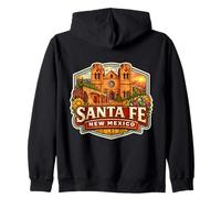 Santa Fe New Mexico Souvenir Città Stato Capitale Vintage Felpa con Cappuccio