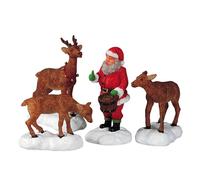 Santa Feeds Reindeer Set of 4 Cod. 52146