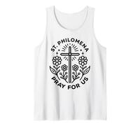 Santa Filomena Prega per Noi Fiore Santa Cattolica Canotta