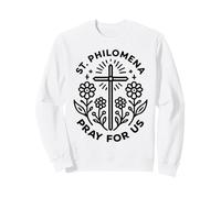 Santa Filomena Prega per Noi Fiore Santa Cattolica Felpa