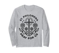 Santa Filomena Prega per Noi Fiore Santa Cattolica Maglia a Manica