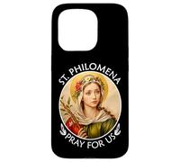 Santa Filomena prega per noi | Regalo per donne cattoliche cristiane Custodia per iPhone 15 Pro