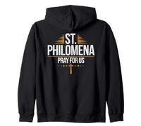 Santa Filomena Prega per noi Santa Preghiera cattolica Felpa con Cappuccio