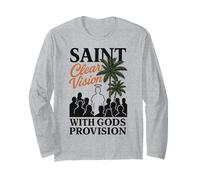 Santa Folla Fede Visione Chiara Dio Fornitura Bibbia Grafico Maglia a Manica