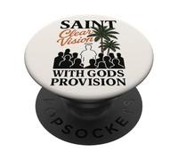 Santa Folla Fede Visione chiara Dio Fornitura Bibbia Grafico PopSockets PopGrip Adesivo