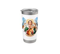 Santa Gertrude di Nivelles Bicchiere termico in acciaio inox doppia parete