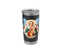 Santa Gertrude di Nivelles Bicchiere termico in acciaio inox doppia parete