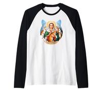 Santa Gertrude di Nivelles Maglia con Maniche Raglan