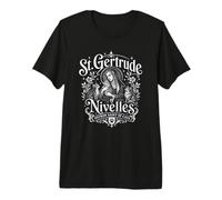 Santa Gertrude di Nivelles Patrona dei Gatti Maglietta Premium