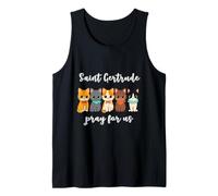 Santa Gertrude di Nivelles Protettore dei Gatti Canotta