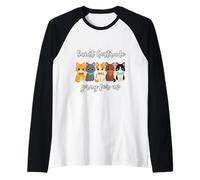Santa Gertrude di Nivelles Protettore dei Gatti Maglia con Maniche Raglan