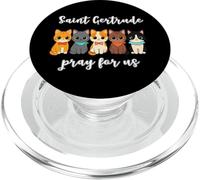 Santa Gertrude di Nivelles Protettore dei Gatti PopSockets PopGrip per MagSafe