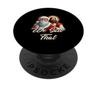 Santa Gesù We re Saw That Merry Christmas Christian Funny PopSockets PopGrip Adesivo