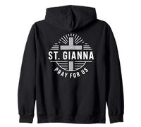 Santa Gianna Prega per Noi Santa Patrona Cattolica Felpa con Cappuccio