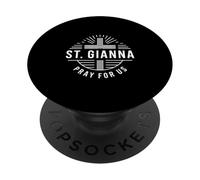 Santa Gianna Prega Per Noi Santa Patrona Cattolica PopSockets PopGrip Adesivo