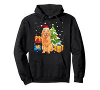 Santa Golden Retriever Dog Christmas Gifts Xmas Matching Felpa con Cappuccio