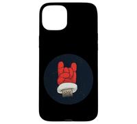 Santa Hand Devil Horns Sign Rock n Roll Christmas Custodia per iPhone 15 Plus
