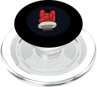 Santa Hand Devil Horns Sign Rock n Roll Christmas PopSockets PopGrip per MagSafe