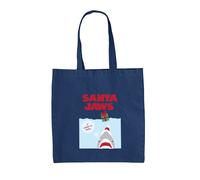 Santa Jaws Sta Arrivando In Città - Borsa In Tela - Divertente Film Claus Natale